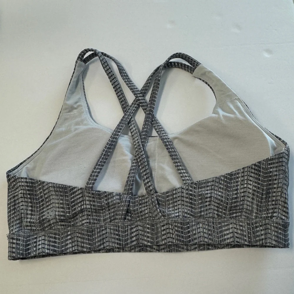 Lululemon Gray Padded Sports Bra Size 12